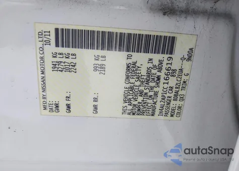 2012 Nissan Altima 2.5 S from USA, damaged, VIN 1N4AL2AP1CC166619